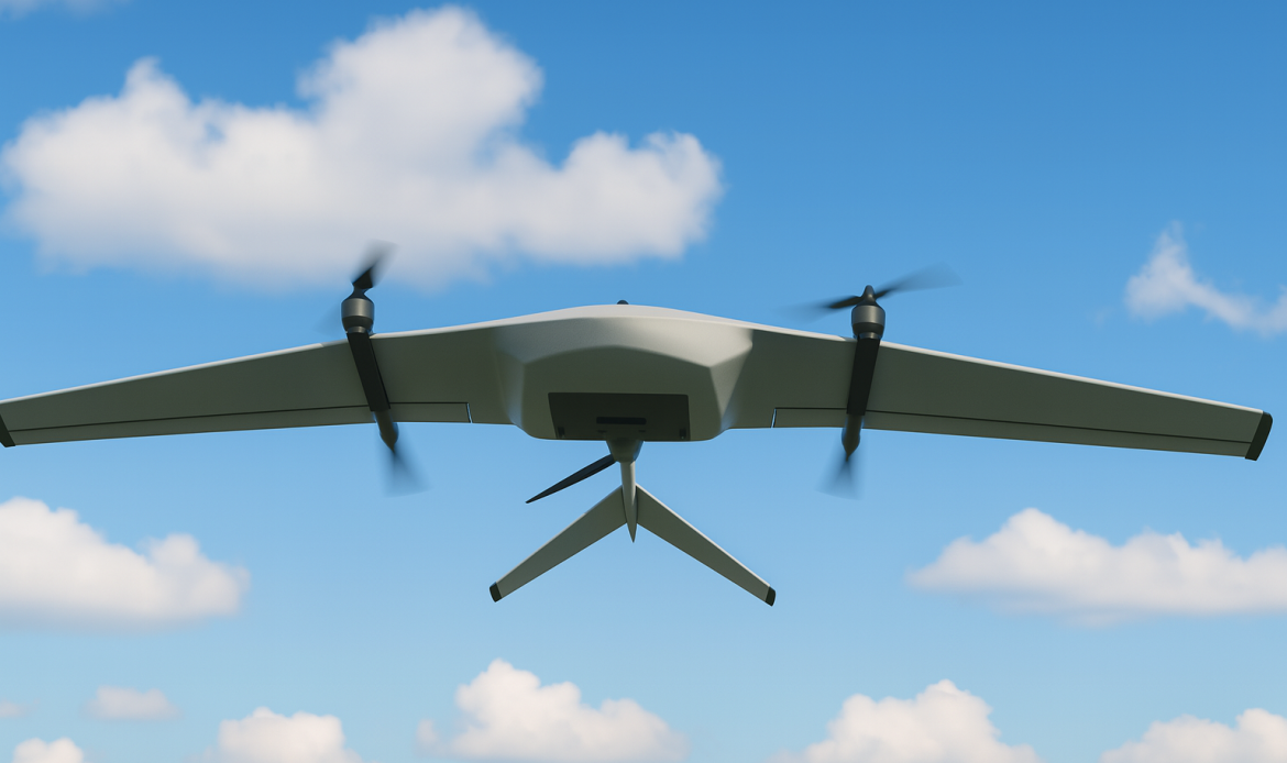 Autonome Langstreckendrohne der Namibian Wildlife Foundation zur Überwachung großer Schutzgebiete in Namibia zur Bekämpfung von Wilderei.