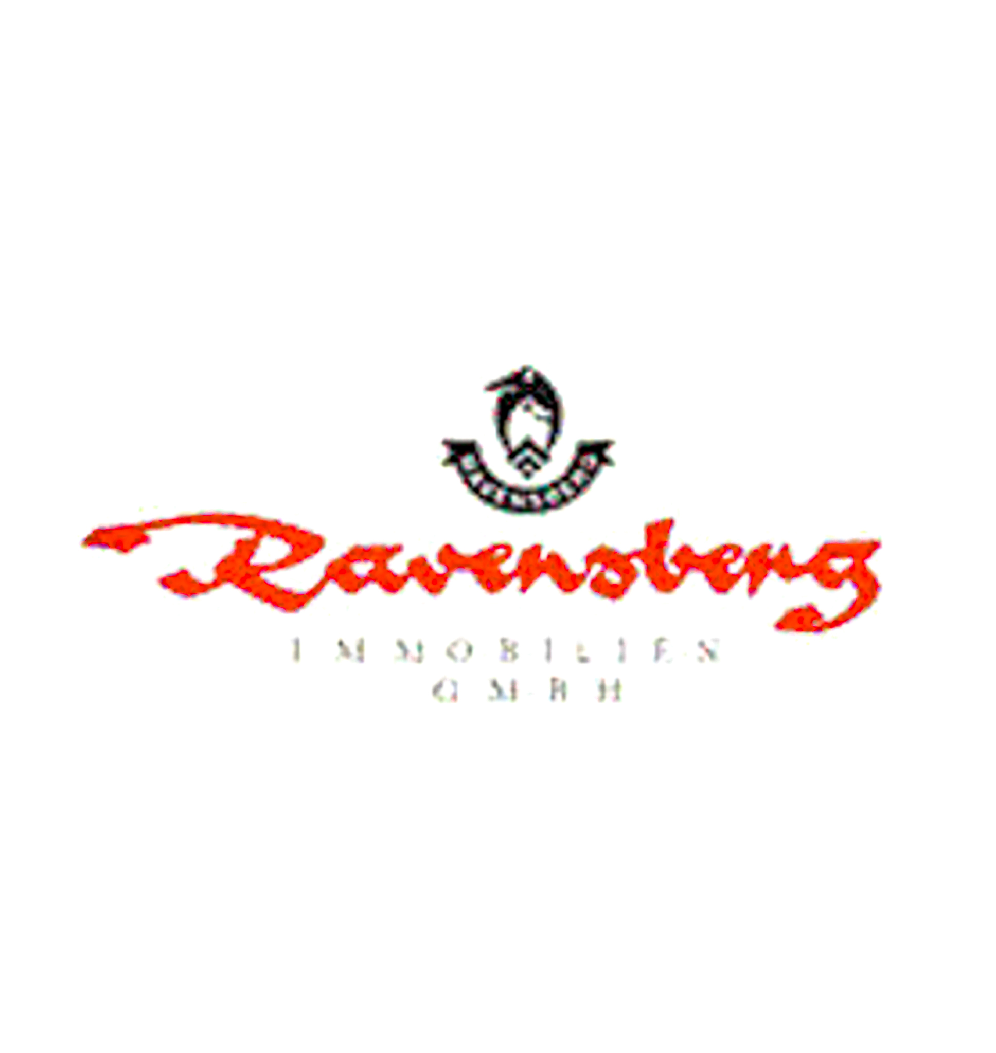 Logo der Ravensberg Immobilien GmbH, Partner der Namibian Wildlife Foundation (NWF), die eine Giraffenpatenschaft übernommen und eine Giraffe adoptiert haben, um Naturschutzprojekte in Namibia zu unterstützen.